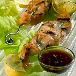 Seafood – Grilled Salmon Skewers